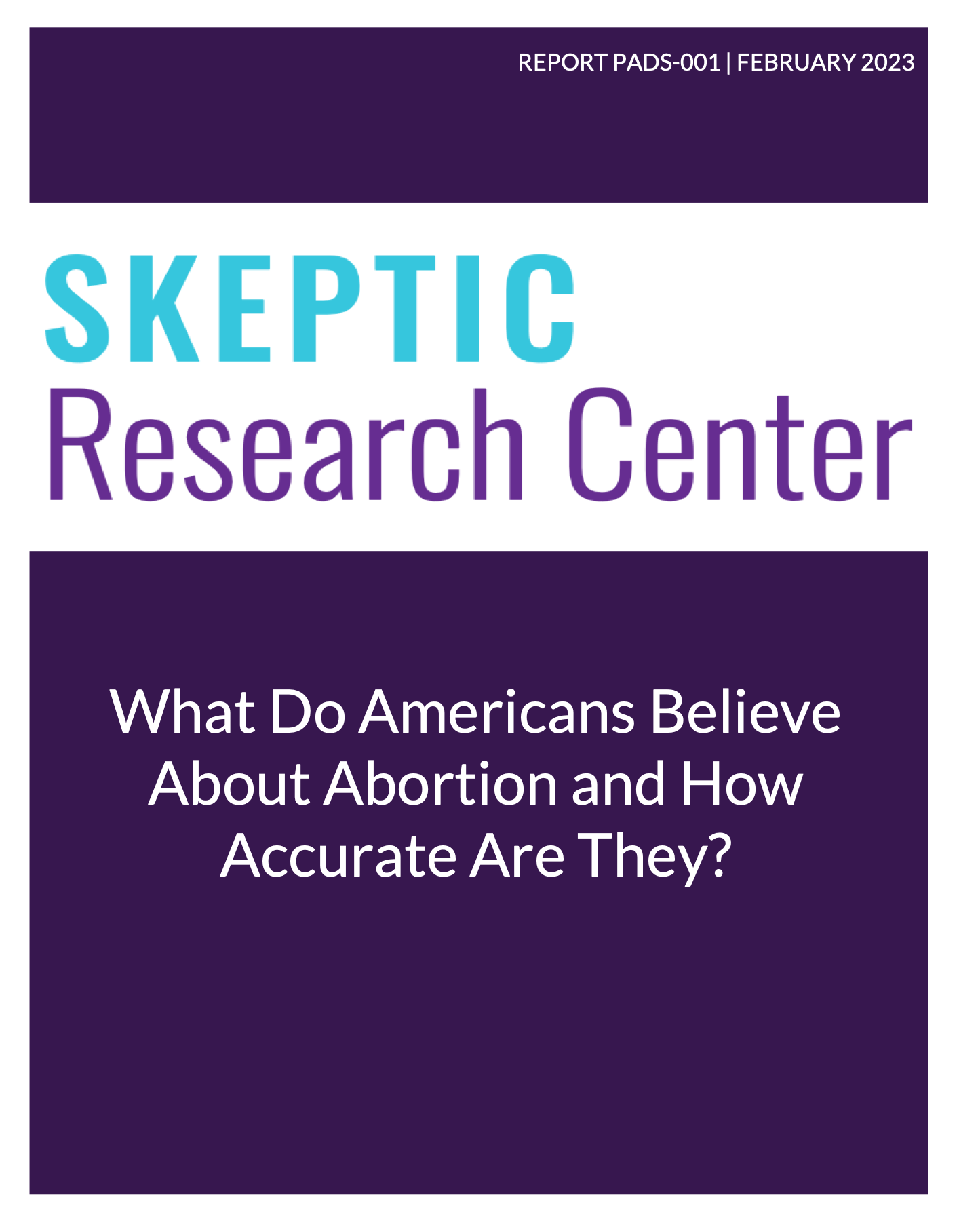 Abortion Survey Report, February 2023